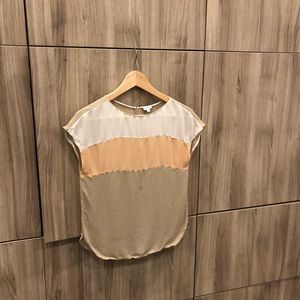 Babaton Color Block 100% Silk Blouse